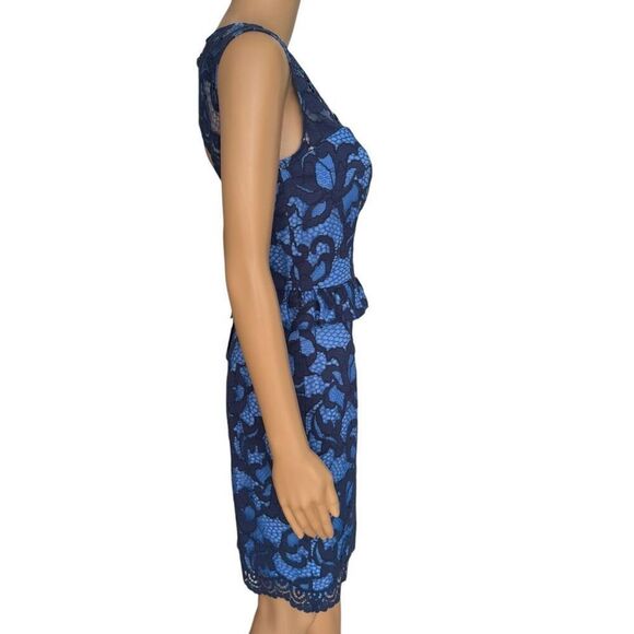Lilly Pulitzer Kiri dress in true navy romantic corded Lace Size 0 NWT - Picture 3 of 10